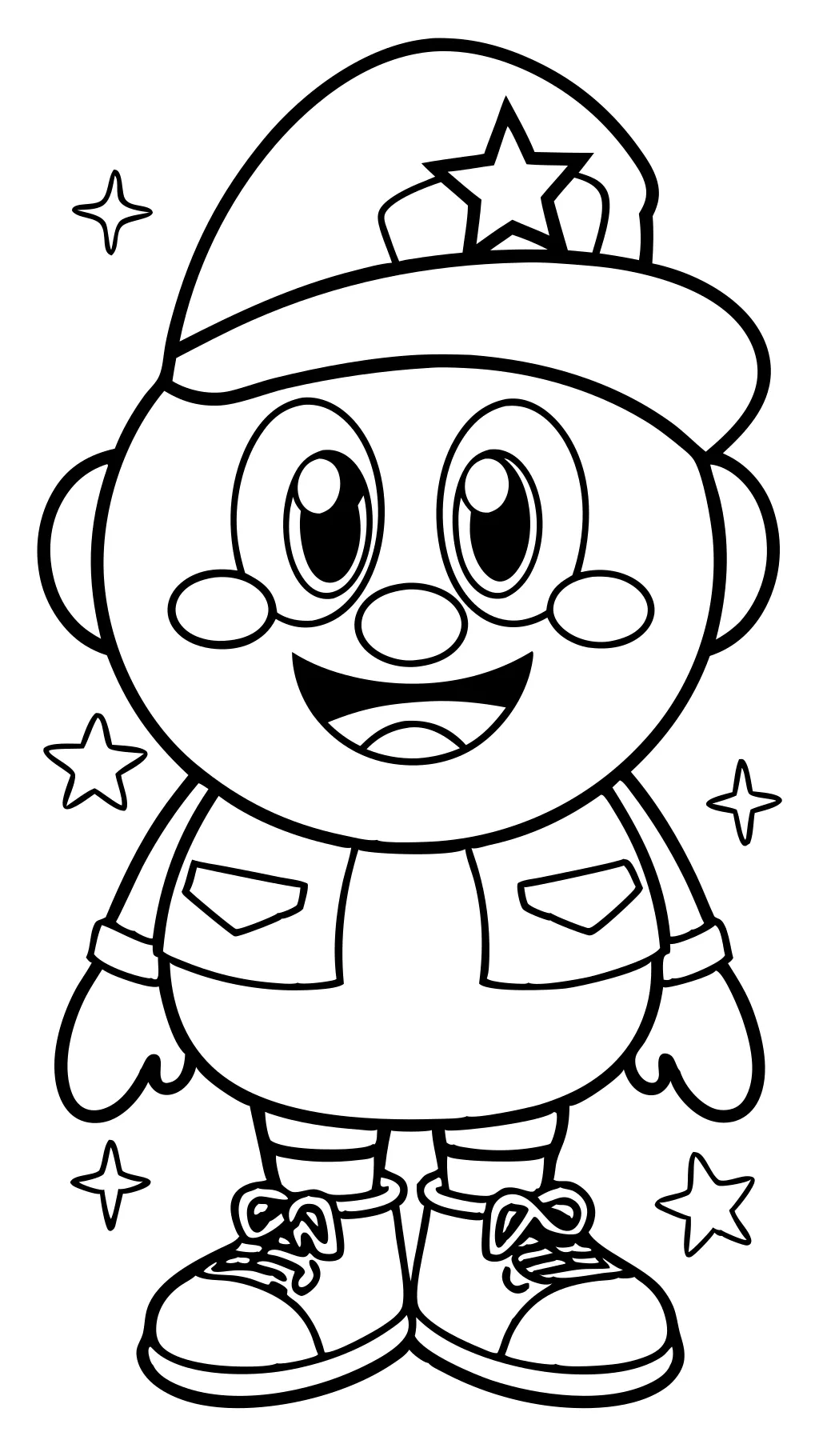 coloring page cartoon diddy drawing